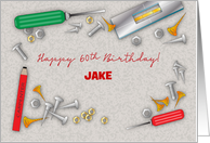Custom Birthday for Carpenter Brother-in-Law, Tools card