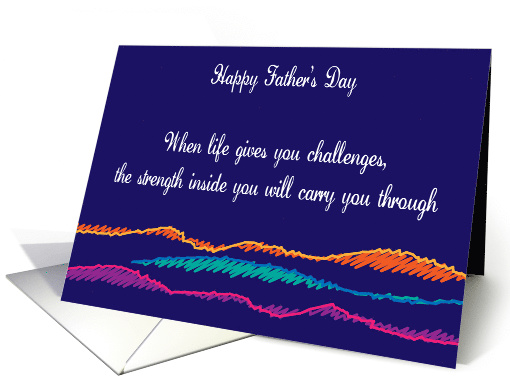 Bereaved Father's Day, Abstract Design card (1584520)