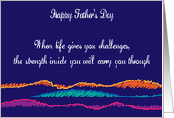 Bereaved Father’s Day, Abstract Design card