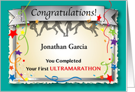 Custom Name Congratulations, Ultramarathon card