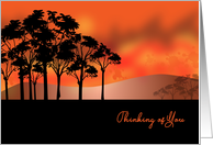 Thinking of You, Fire, Natural Disaster, Landscape card