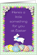 Easter Money/Gift Card Enclosed, Bunny, Eggs card