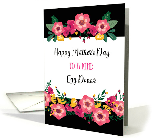 Mother's Day for Egg Donor, Flowers card (1594822)