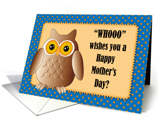 Mother's Day for Incarcerated Mom, Owl card (1594904)