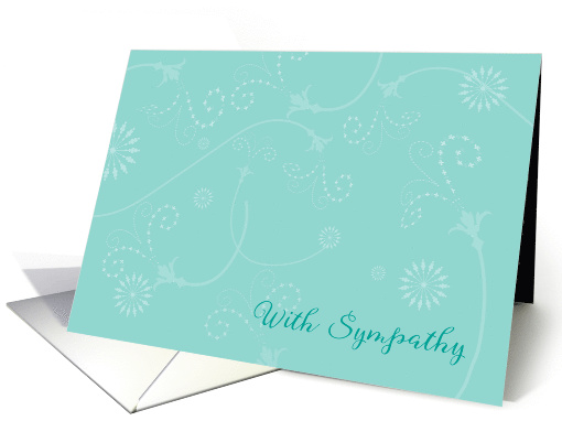 Sympathy for Loss of Estranged Mother, Abstract Flowers card (1595046)