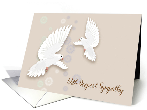 Sympathy for Loss of Mother & Baby, White Doves card (1595062)