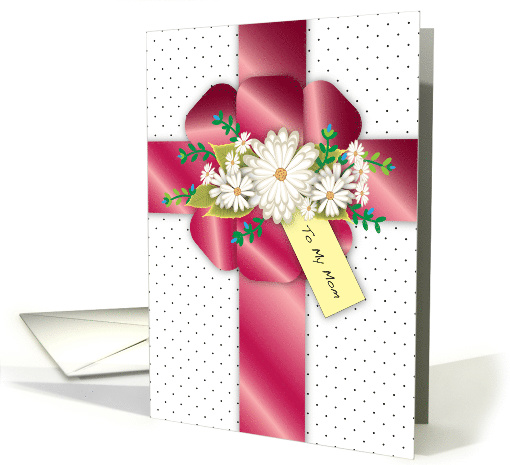 Estranged Mother's Day, White Daisies, Tag card (1595626)