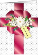 Estranged Mother’s Day, White Daisies, Tag card