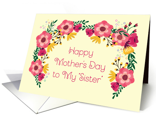Mother's Day Like a Sister, Flowers card (1596298)