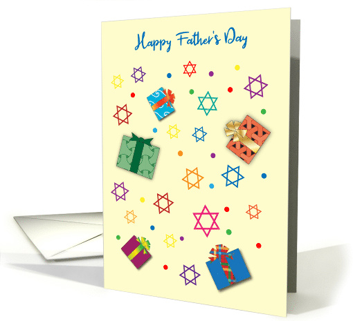 Father's Day for Rabbi, Stars of David card (1597852)