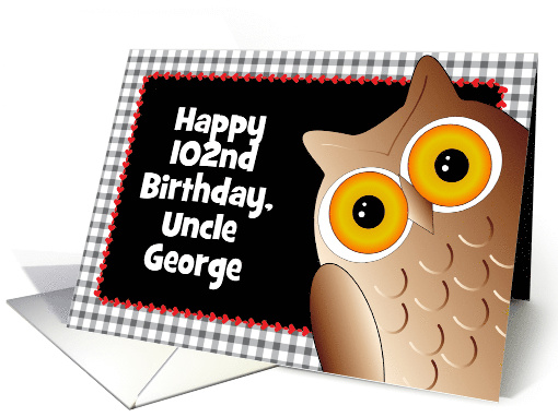 Custom Name & Age Uncle Birthday card (1599106)