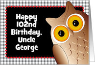 Custom Name & Age Uncle Birthday card