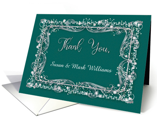 Custom Name Thank You to Bride's Parents card (1602520)