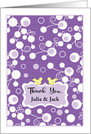 Custom Name AbstractThank You to Bride’s Parents card
