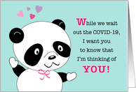 Encouragement Panda, COVID-19 card
