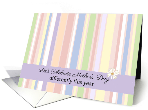 COVID-19 Mother's Day, Pastel Stripes card (1609882)