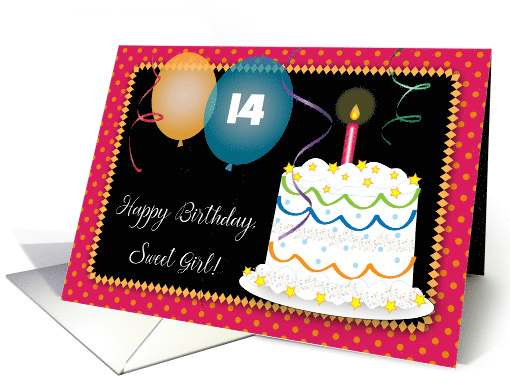 Custom Age Birthday for Girl, COVID-19, Cake card (1610822)