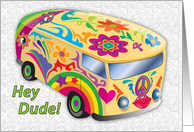 Getting Older Birthday, Hippie Van card