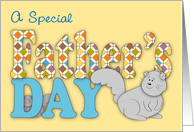 Special Needs Child Father’s Day, Squirrels card