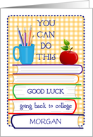 Custom Name Back to College Books & Apple card