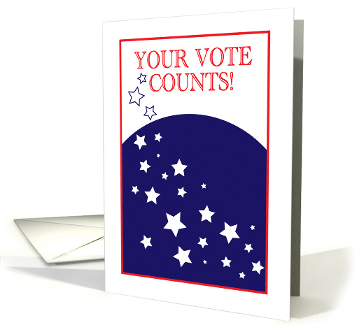 Remember Your Vote Counts Message card (1648280)