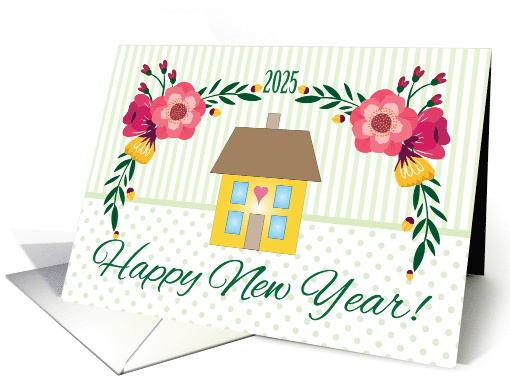 2025 Happy New Year Primitive Design card (1650128)