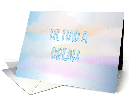 Martin Luther King Jr. Day Dream Clouds card (1652024)
