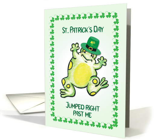 Belated St Patrick's Day Jumping Frog card (1655968)