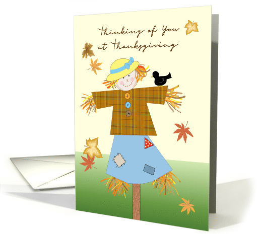 Thanksgiving Small Things in Life Scarecrow Thinking of You card