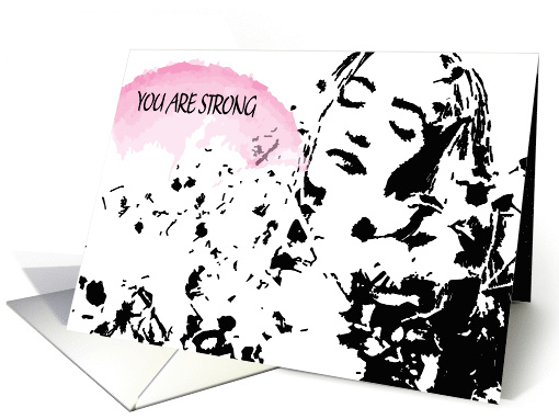 Abstract Encouragement for Ex Daughter in Law card (1657900)