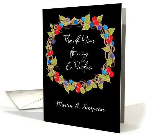 Custom Thank You for Ex Partner Blank card (1659720)