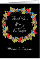 Custom Thank You for Ex Partner Blank card