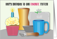 Potter Birthday Cupcake Clay Tool card