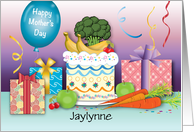 Custom Name Dietitian Mother’s Day Fruits Veggies card