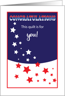 Veteran’s Congratulations Quilt Stars Gift card