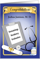 Custom Congratulations Dermatology Residency Graduation card