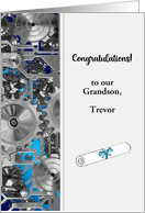 Custom Name Relationship Congratulations Mechanical Engineering card