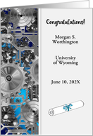 Custom Congratulations Mechanical Engineering Graduation card