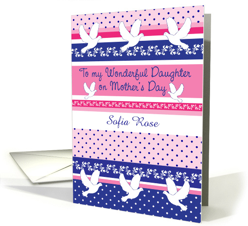Custom Doves Mother's Day for Daughter card (1677580)