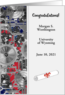Custom Congratulations Mechanical Engineering Graduation card
