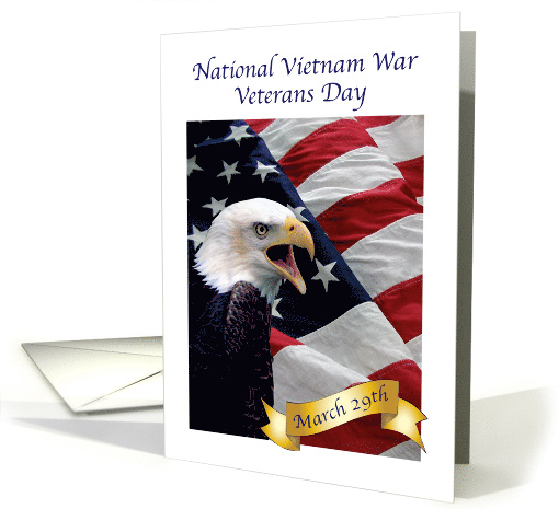National Vietnam War Veterans Day Flag Eagle card (1678394)