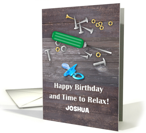 Custom Name Birthday for Young Father card (1679246)
