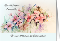 Sympathy for Loss During Coronavirus Flowers card