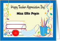 COVID 19 Teacher Appreciation Day Custom Name card