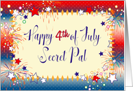 4th of July Secret Pal Fireworks Stars card