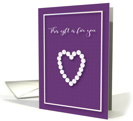 Bridal Shower Gift Card Pearl Theme card (1685082)
