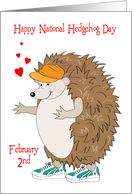 National Hedgehog Day February 2 card