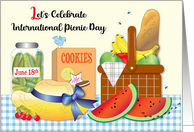 International Picnic Day June 18th Food Ants Flies card