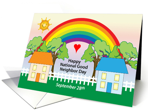 Happy National Good Neighbor Day September 28th card (1687090)