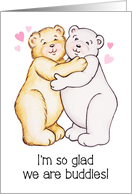 Buddies Friendship Bears Hearts card